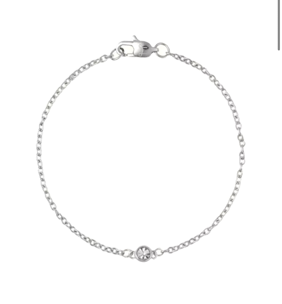 Mockberg teräs rannekoru Thin Diamond MO330